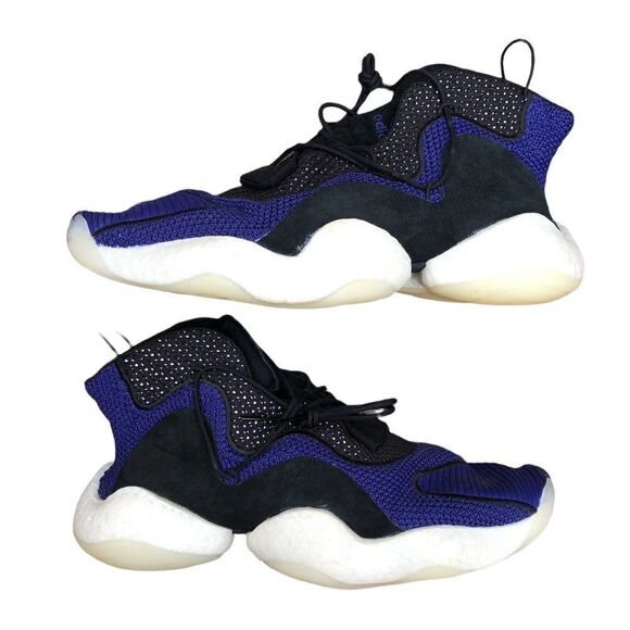 Rare 2018 Adidas Crazy BYW Real Purple Core Black Size 11.5 - Picture 1 of 16